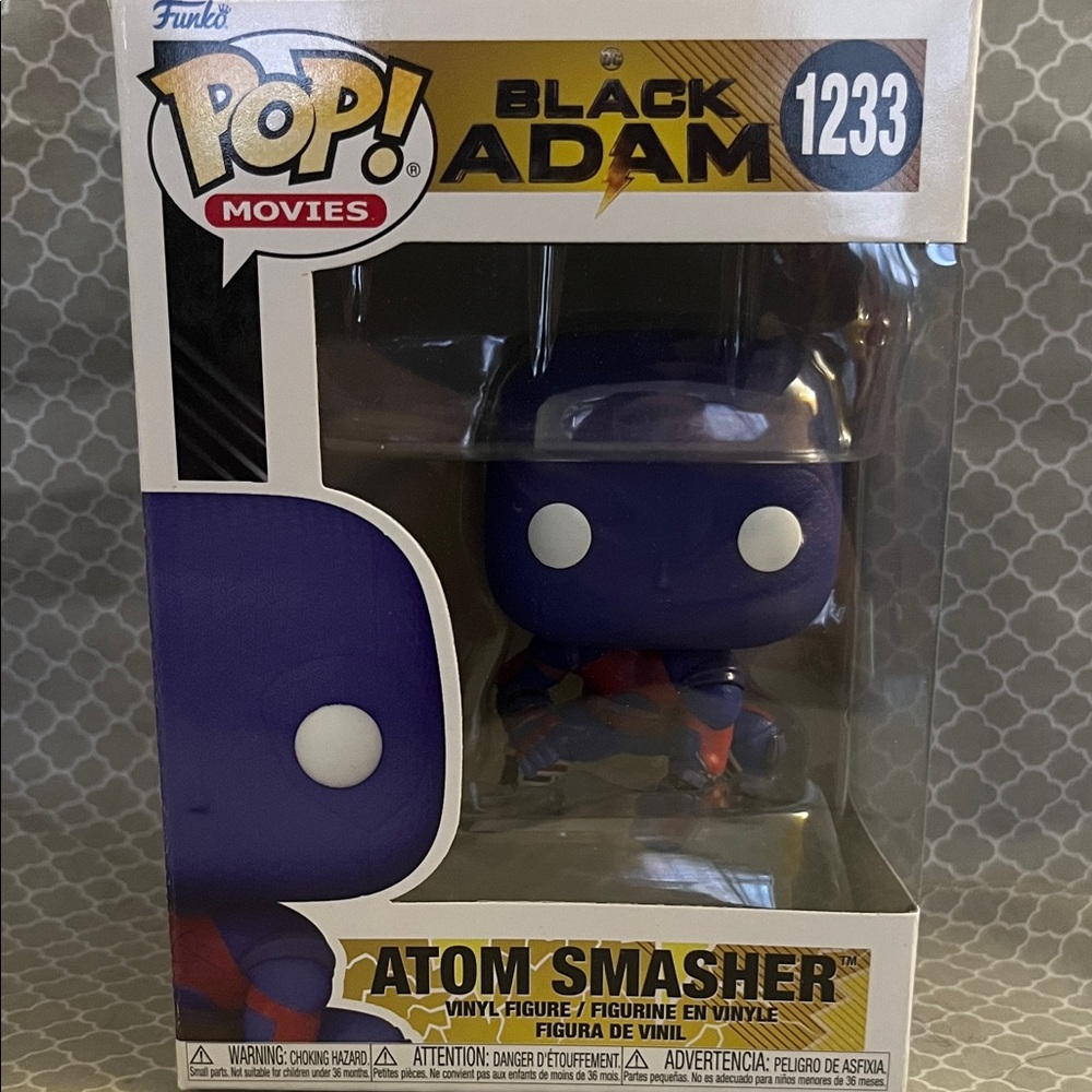 Funko Pop! Movies Black Adam Atom Smasher Purple and Red Figure